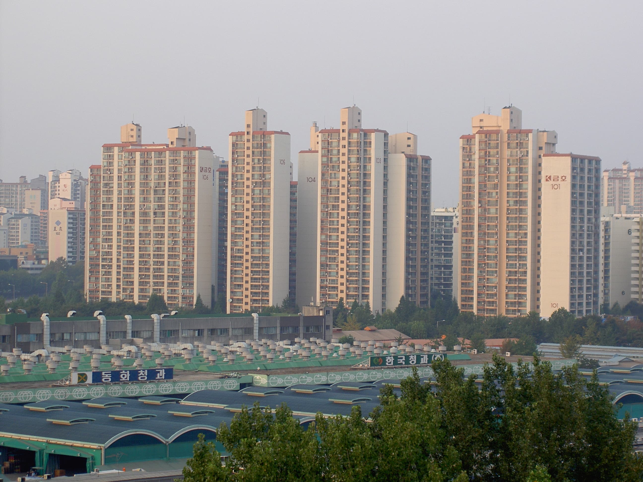 서울 가락 아파트 단지 전경