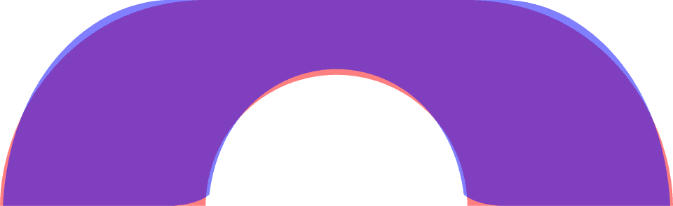 게르버 소파(파란색)와 해머슬리 소파(빨간색) 비교 — 소파 이동 문제의 핵심 도형